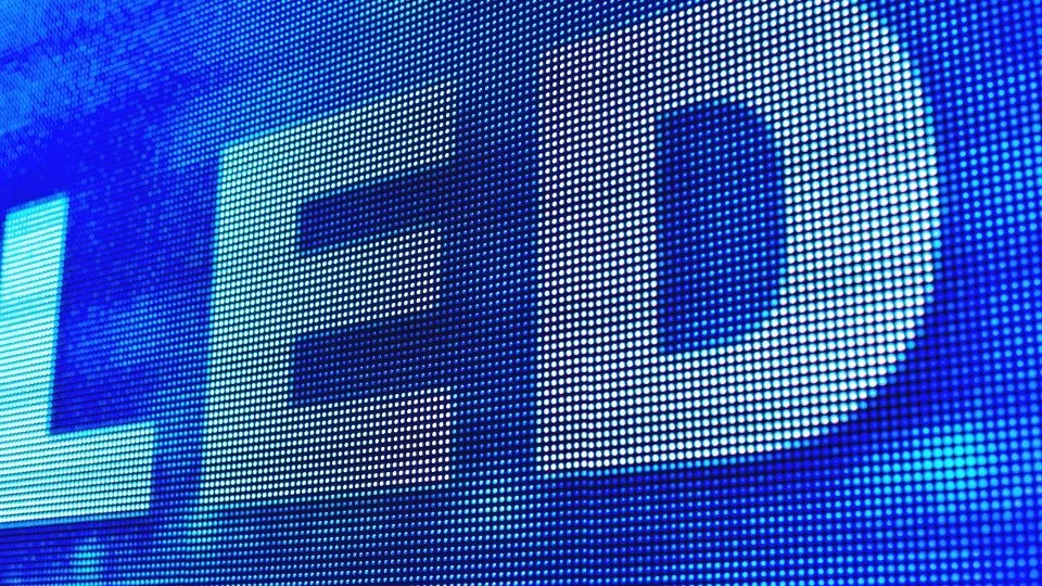 Een sfeerfoto van een LED board.