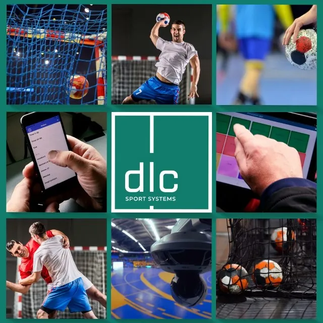 Een poster van handbal.