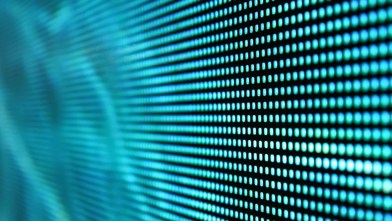 Een sfeerfoto van een LED-board.